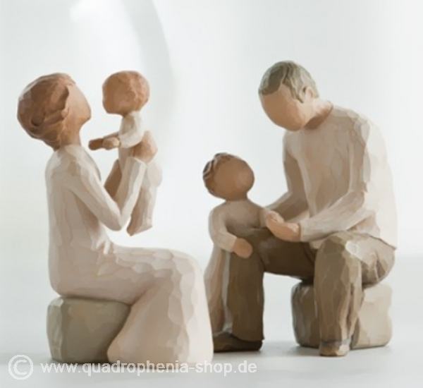 Familie 19 - Willow Tree Großeltern Zwei Enkel