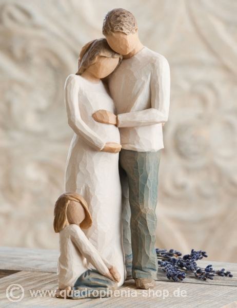 Willow Tree Familie 23 Vater Mutter Schwanger und Kind