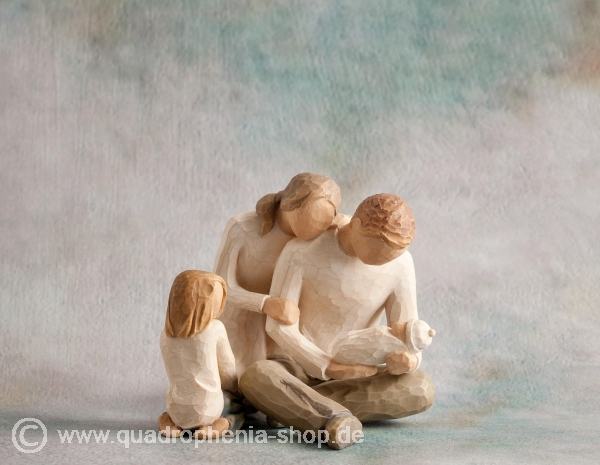 Willow Tree Eltern Familie 12 mit Kind und Neugeborenes