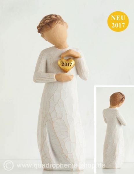 Keepsake 2017 Willow Tree Mädchen mit Herz